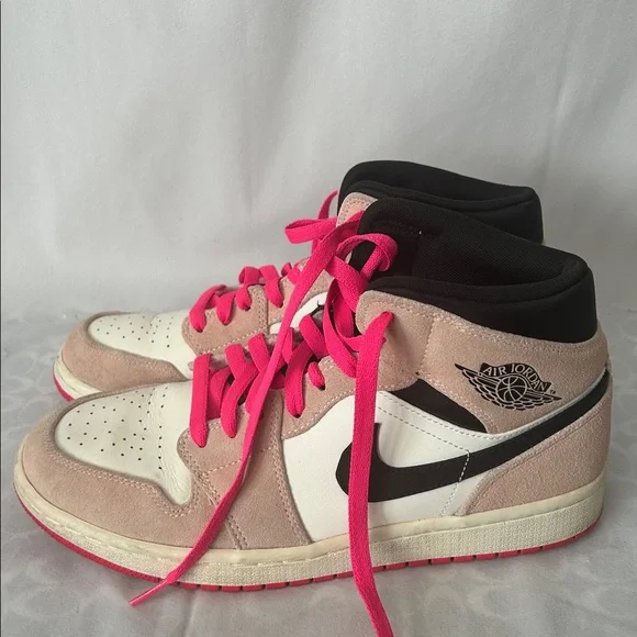 Nike Air Jordan 1 Mid SE Crimson Tint Iconic Sneaker Shoes **Size 8.5** - Picture 6 of 10